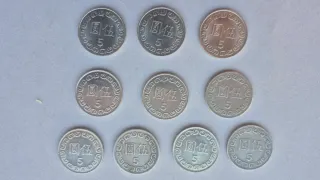 Colección 42 monedas dólar taiwanés