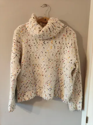 Jersey punto cuello alto