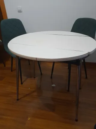 Mesa plegable redonda