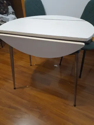 Mesa plegable redonda