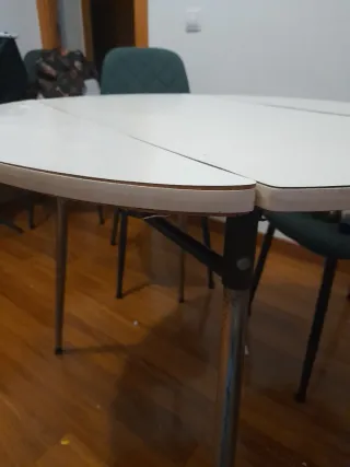 Mesa plegable redonda