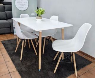 Mesa de Comedor Blanca / Estilo Nòrdico