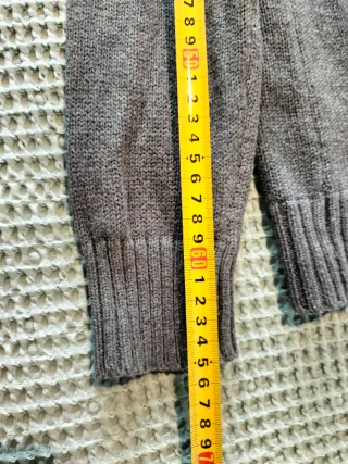 Cardigan GAP Gris Lana Botones Punto