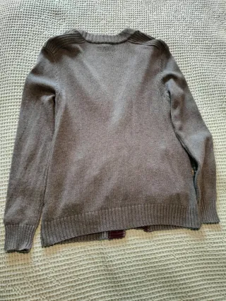 Cardigan GAP Gris Lana Botones Punto