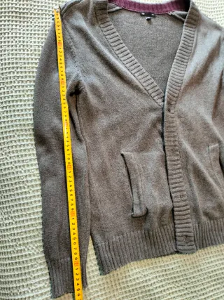 Cardigan GAP Gris Lana Botones Punto