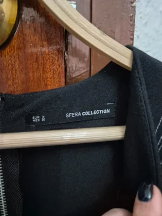 Vestido negro talla M con cremallera