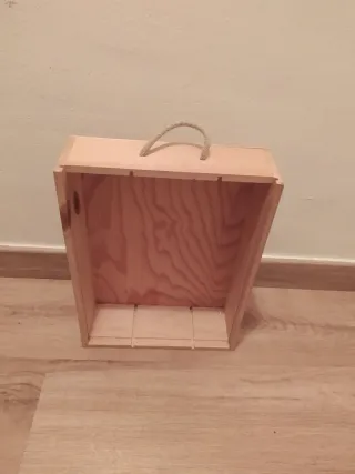 Caja de madera sin tapa