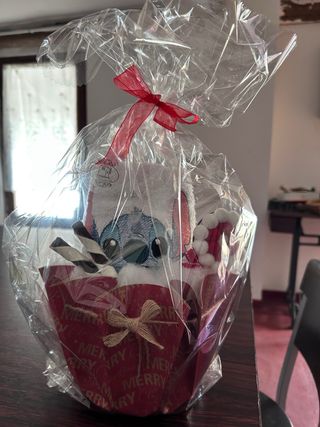 Coppia asciugamani ricamati Stitch