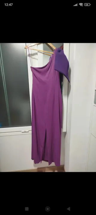 Vestido fiesta Tintoretto púrpura talla L