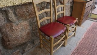 2 Sillas Vintage Madera años 50