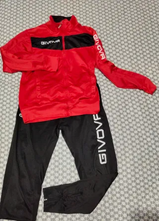 Tuta Givova Rossa e Nera Tg. M
