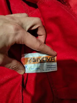 Tuta Givova Rossa e Nera Tg. M