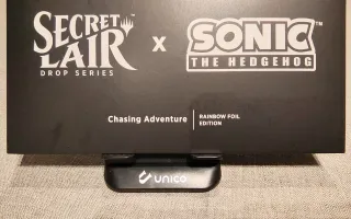Secret Lair x Sonic Chasing Adventure Rainbow Foil