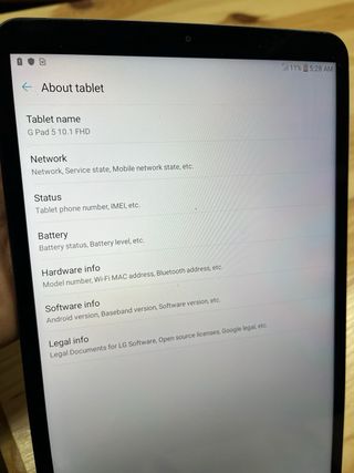 Tablet LG 10.1 Negra