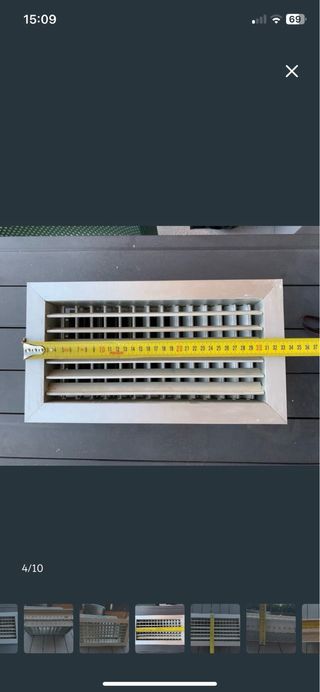 Rejilla de ventilación de aluminio