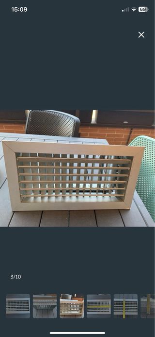 Rejilla de ventilación de aluminio