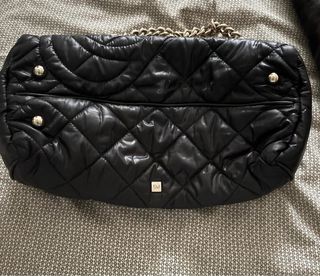 Bolso Purificación García negro acolchado