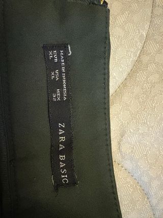 Gonna verde militare con tasche