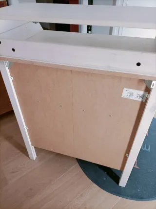 Cómoda cambiador infantil blanca