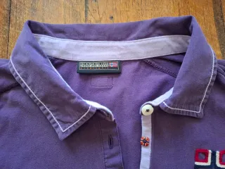 Polo Napapijri Manga Larga Morado