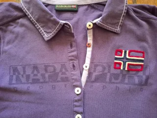 Polo Napapijri Manga Larga Morado