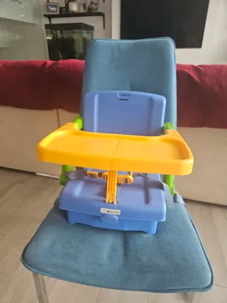 Trona Portátil Azul y Amarilla