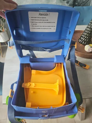 Trona Portátil Azul y Amarilla