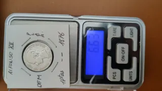 Lote de monedas de plata Alfonso XIII