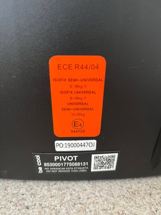 Silla niño coche Be Cool Pivot gris