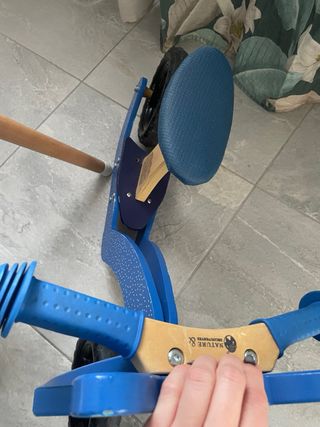 Bicicleta equilibrio madera mapache madera