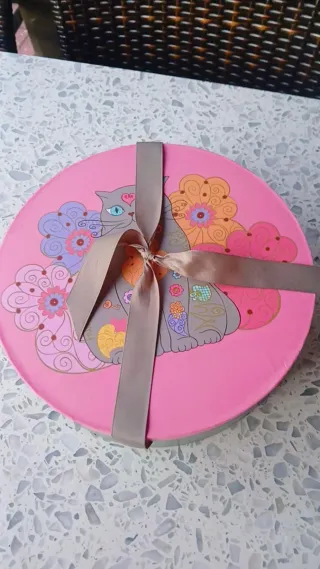 Conjunto 6 chávenas Gato Preto - Porcelana -Novo