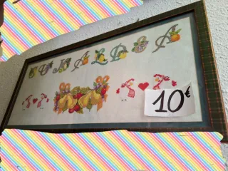 Cuadro punto de cruz decorativo