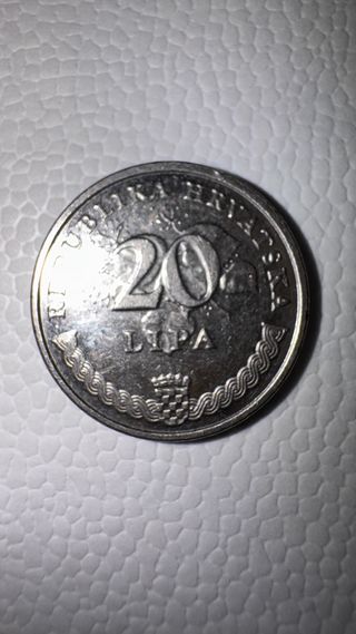 Moneda Croacia 20 Lipa 2003