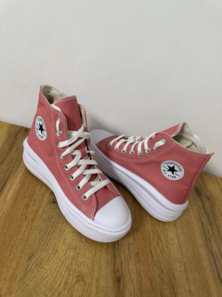 Converse plataforma rosa