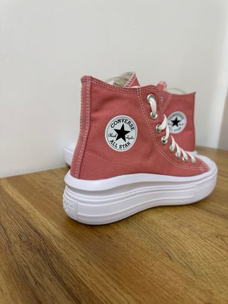 Converse plataforma rosa