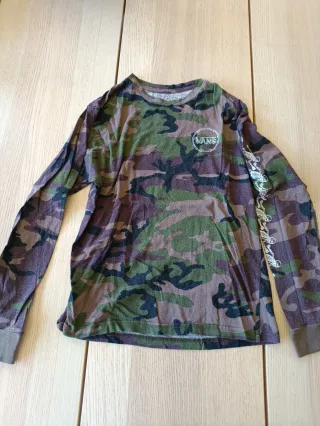 Camiseta Vans camuflaje manga larga niño