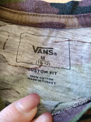 Camiseta Vans camuflaje manga larga niño