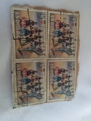 Sellos Andorra 1972 usado