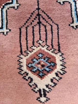 Coppia di scendiletto Bukhara in lana di  Kashmir