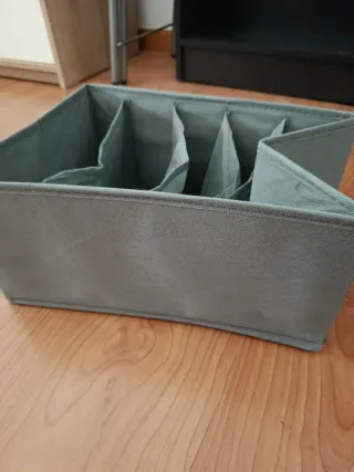 Organizador de cajones y armario gris