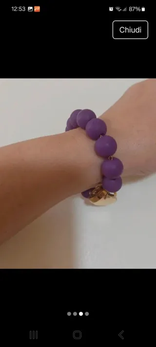 Bracciale Think Big viola