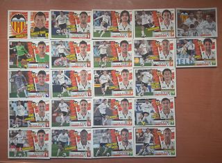 22 cromos Valencia CF LIGA ESTE 13-14
