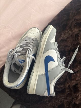 Nike Dunk Low Gris Azul Blanco