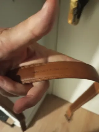 Cinturón- Piel-*BOX CALF* Peñaflor-Años 80