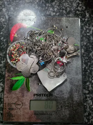 Lote 80g Joyas de Plata Variadas