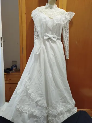 Vestido novia vintage