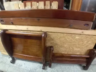 Cama roble antigua 80cm