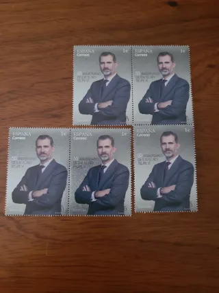 5 Sellos 50 Aniversario Felipe VI 2018