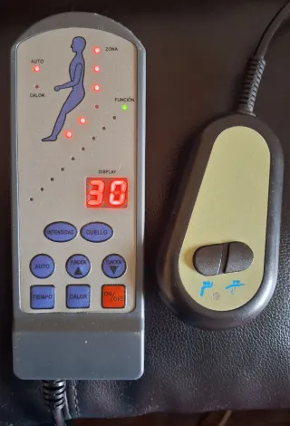 Sillón reclinable de piel negro