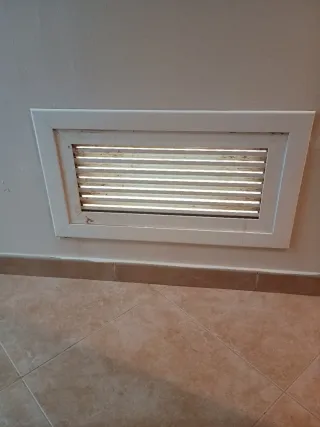 Rejilla de ventilación blanca